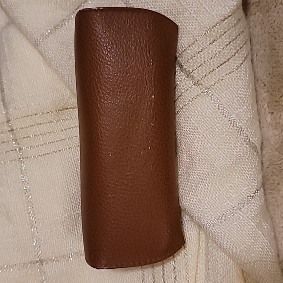Ray-Ban Brown Leather Glasses Case - Picture 4 of 5